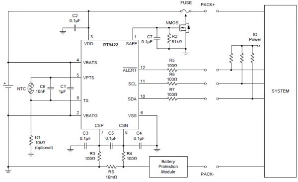 立琦RT9422A電量計芯片